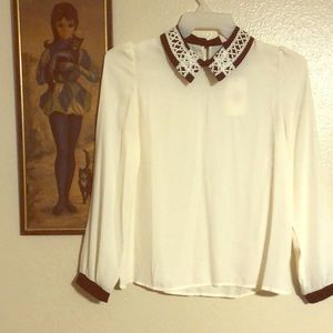 Peterpan collar blouse ModCloth